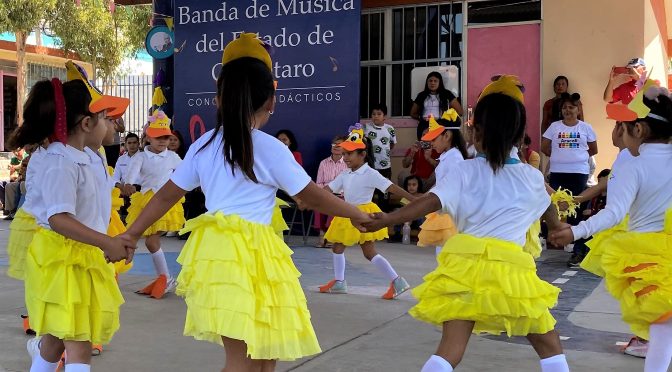 Banda de Música del Estado lleva concierto al preescolar Carlos Chávez